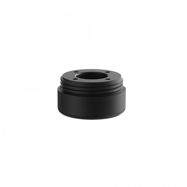 ADJUSTABLE PLASTIC SOFA LEG D.54 / H.19-27 / MAT BLACK